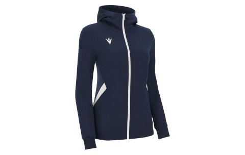 RCH - BASTET FULL ZIP TOP HOODY WOMAN NAV/WHT