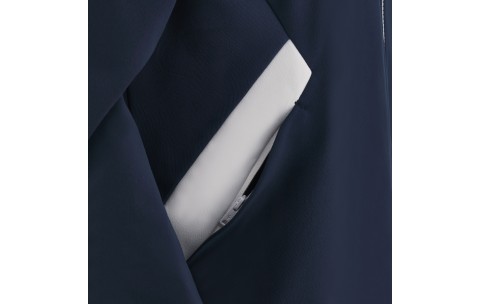 RCH - BASTET FULL ZIP TOP HOODY WOMAN NAV/WHT